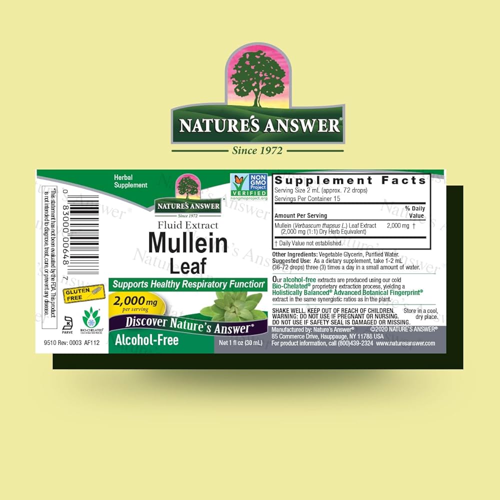 Nature's Answer Mullein Leaf 30ml