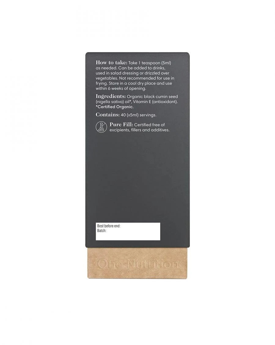 One Nutrition Organic Black Seed Oil 200ml