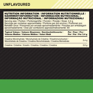 Optimum Nutrition Creatine Unflavoured 634g