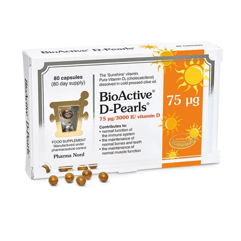 Bioactive D Pearls 75ug 80Capsules