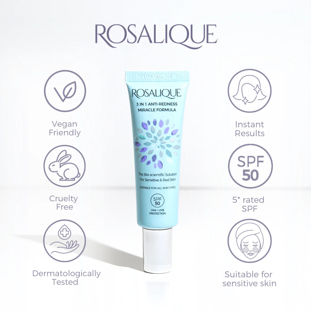 Rosalique 3-in-1 Anti-Redness Formula SPF 50 30ml