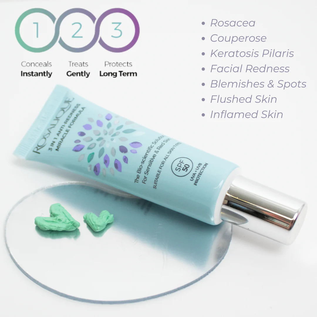 Rosalique 3-in-1 Anti-Redness Formula SPF 50 30ml