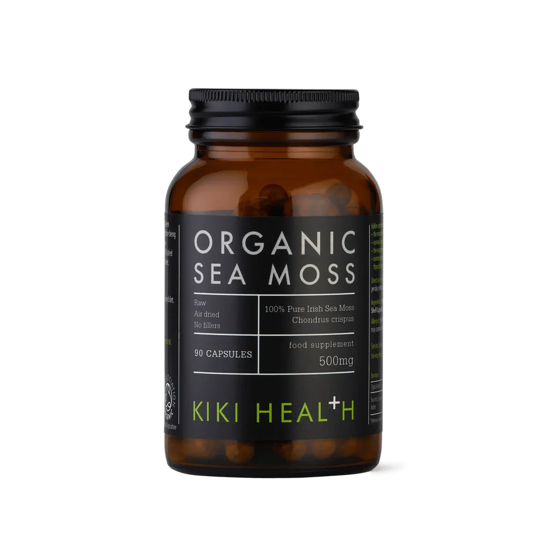 KIKI Health Organic Irish Sea Moss 90 Vegicaps