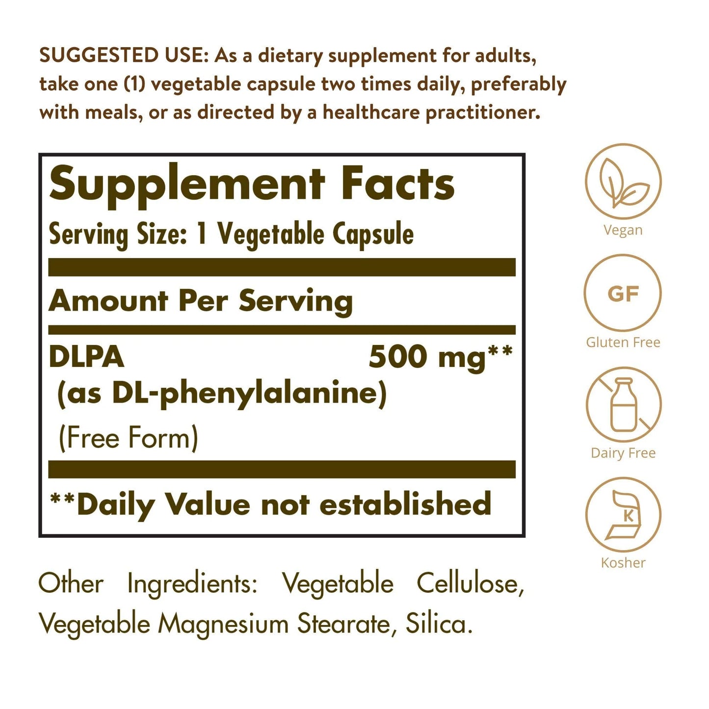Solgar DLPA 500mg