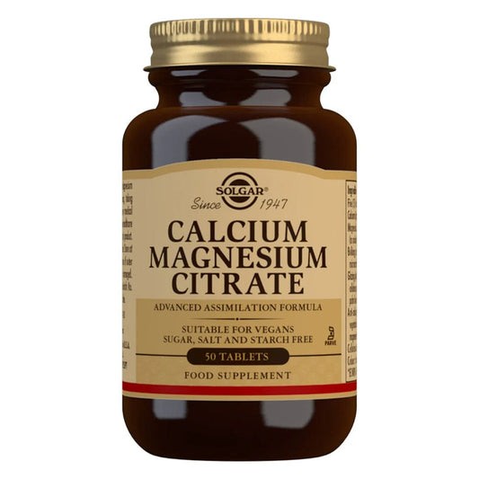 Solgar Calcium Magnesium Citrate 50 Tablets