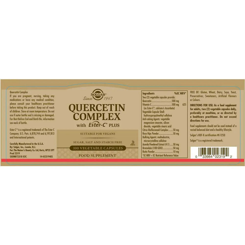 Solgar Quercetin 100s