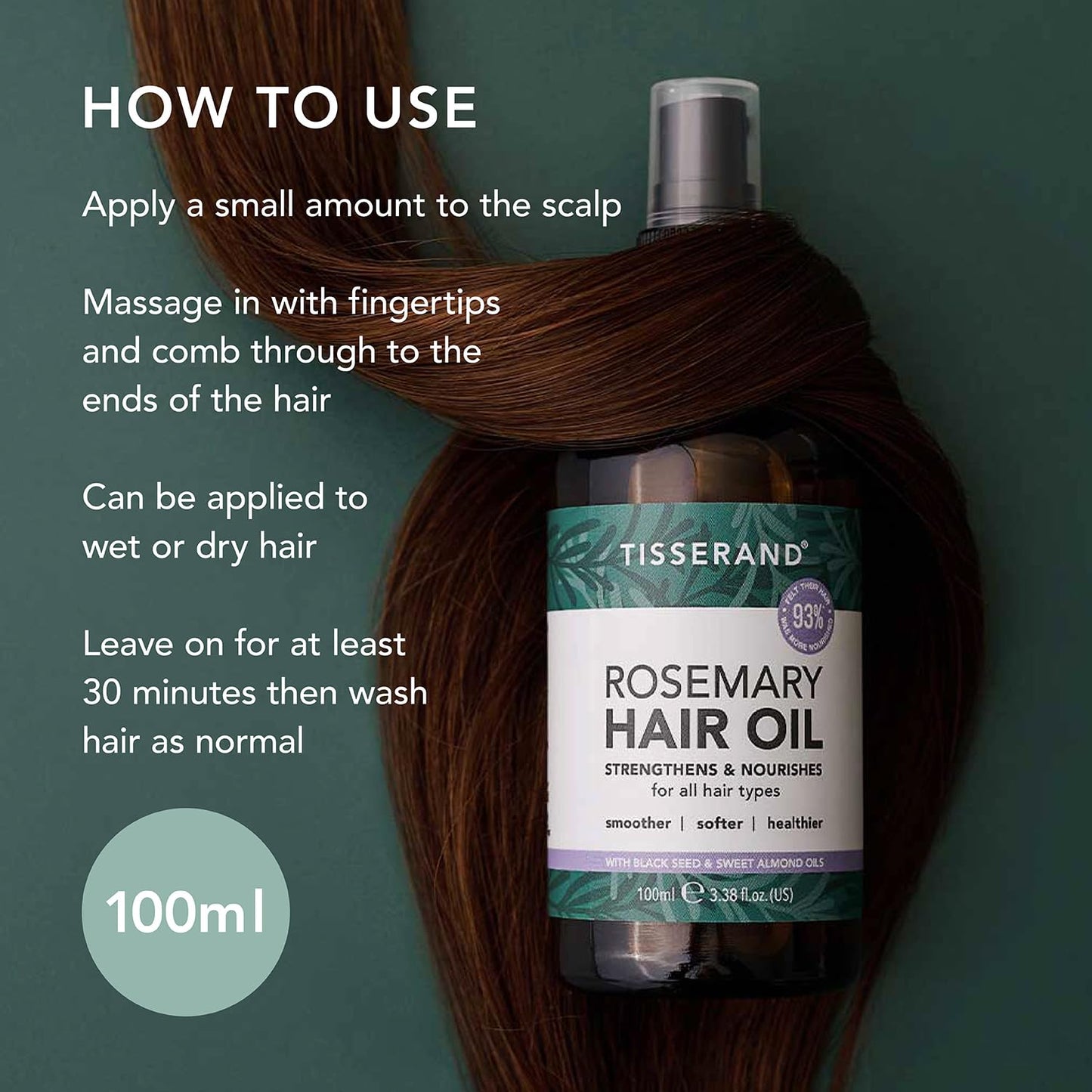 Tisserand Rosemary Hair Oil 100ml