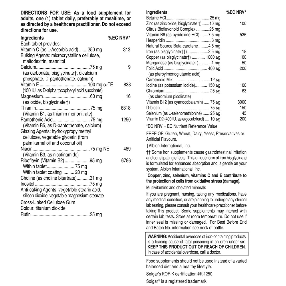 Solgar Formula VM-75 30 Tablets