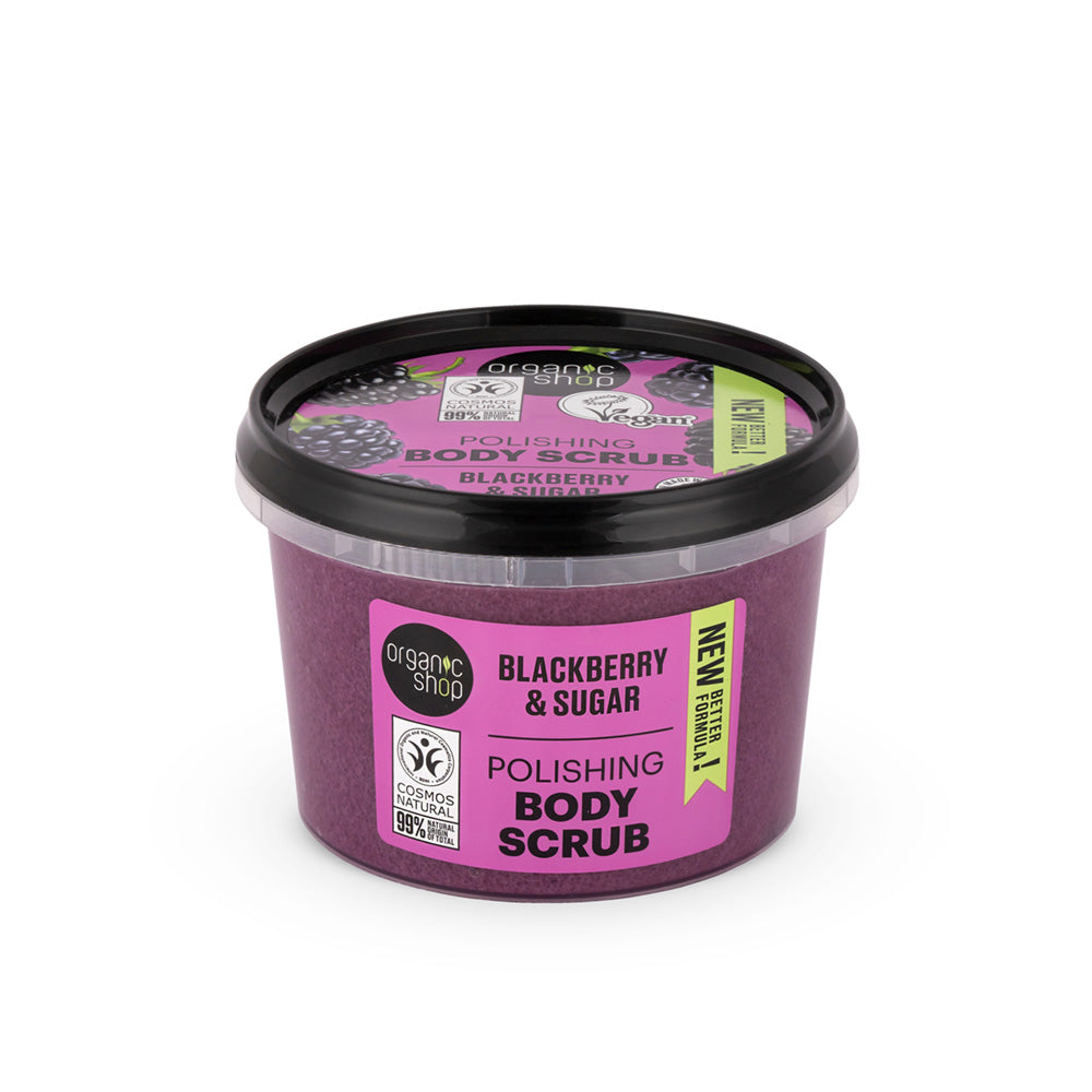Organic Shop Body Scrub Blackberry