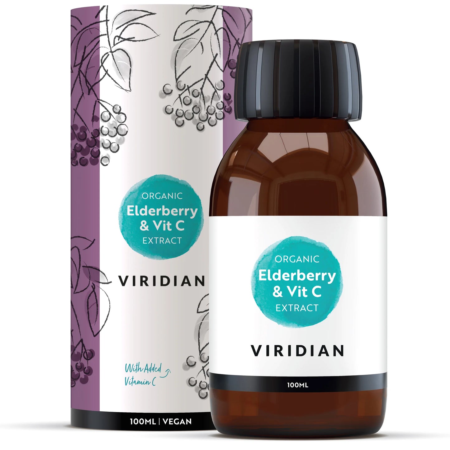 Viridian Organic Elderberry Extract Elixir 100ml
