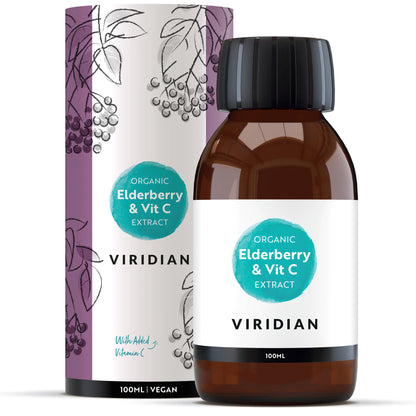 Viridian Organic Elderberry Extract Elixir 100ml
