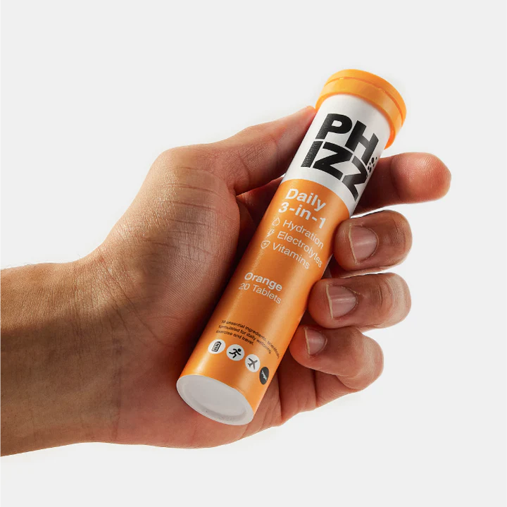 Phizz Orange 3-in-1 Effervescent Tablets 20's