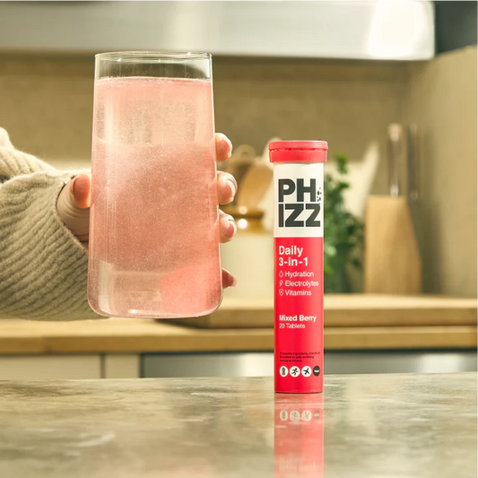 Phizz Mixed Berry 3-in-1 Effervescent Tablets 20's