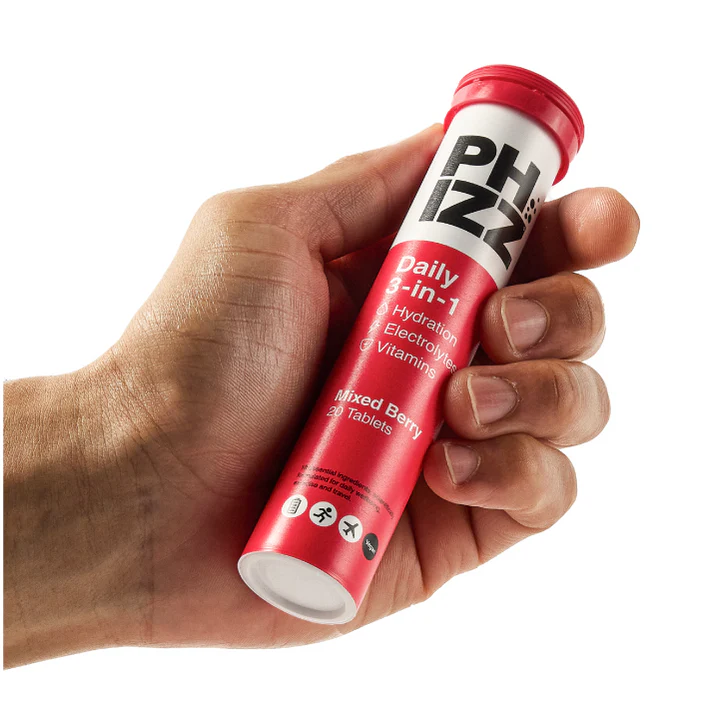 Phizz Mixed Berry 3-in-1 Effervescent Tablets 20's