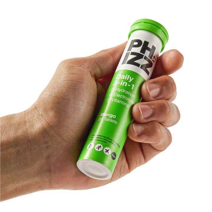 Phizz Mango 3-in-1 Effervescent Tablets 20's