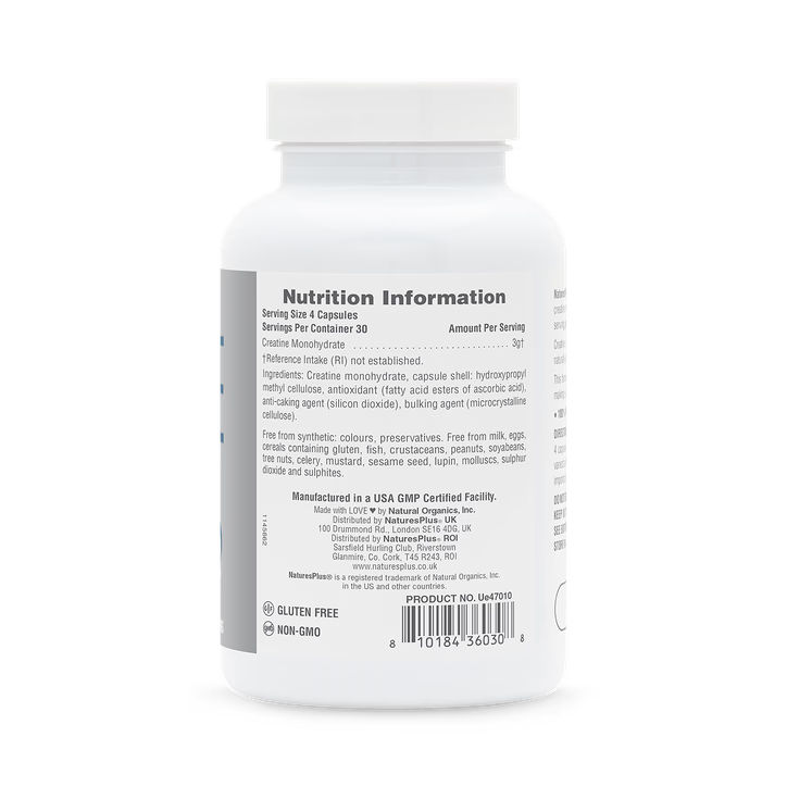 Natures Plus Creatine Monohydrate 120Capsules