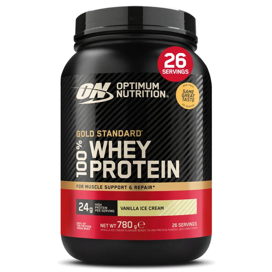 Optimum Nutrition Gold Standard 100% Whey Protein Powder 780g - Vanilla Ice Cream