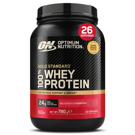 Optimum Nutrition Gold Standard 100% Whey Protein Powder 780g - Delicious Strawberry