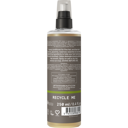 Urtekram Rosemary Spray Conditioner - Fine Hair (250ml)