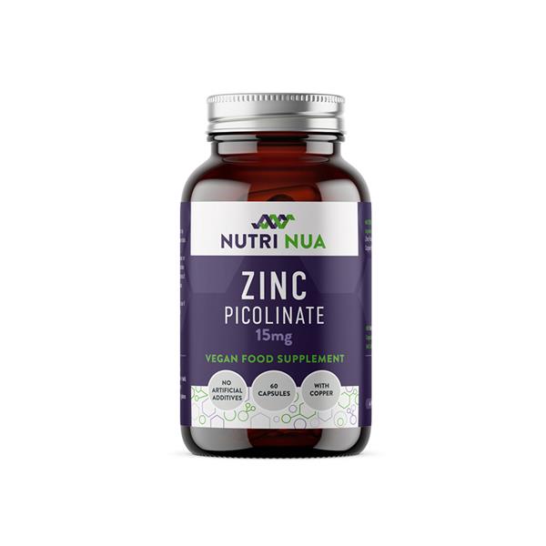 Nutri Nua Zinc Picolinate 15mg Vegan 60cap