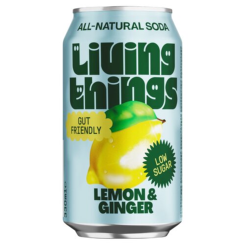 Living Things Lemon Ginger Soda