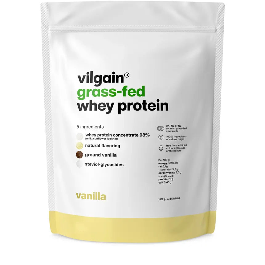 Vilgain Grassfed Whey Protein Vanilla 1kg