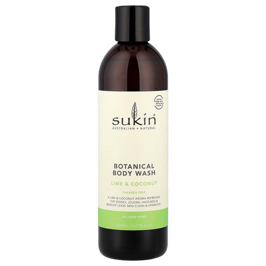 Sukin Botanical Body Wash Lime & Coconut 500ml
