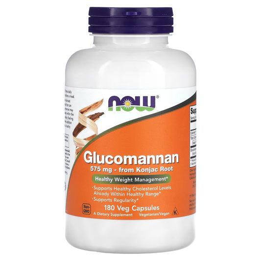 Now Glucomannan 575mg 180 capsules