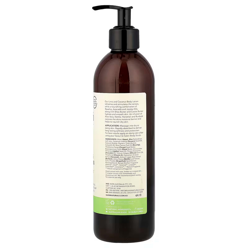 Sukin Hydrating Body Lotion Lime & Coconut 500ml