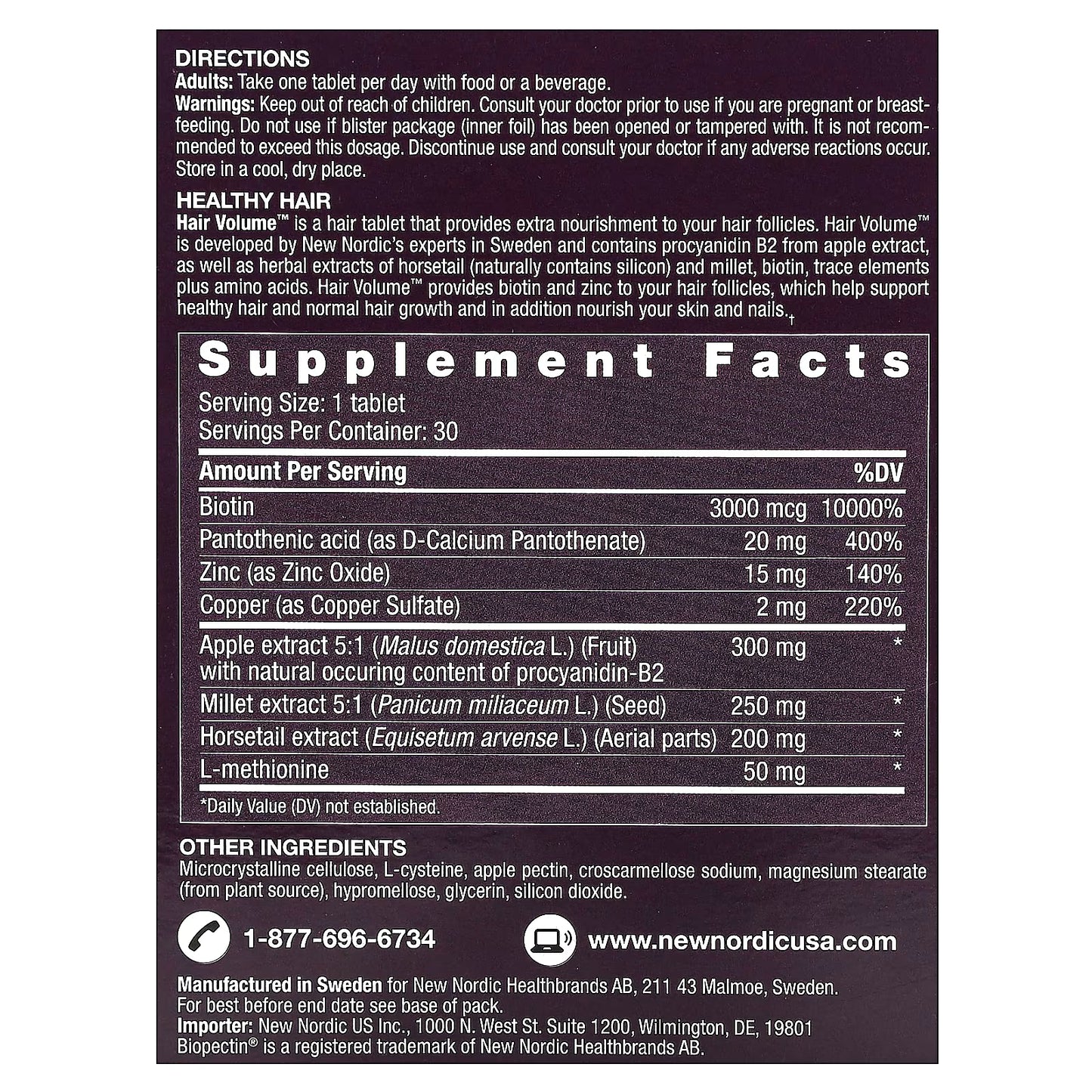 New Nordic Hair Volume