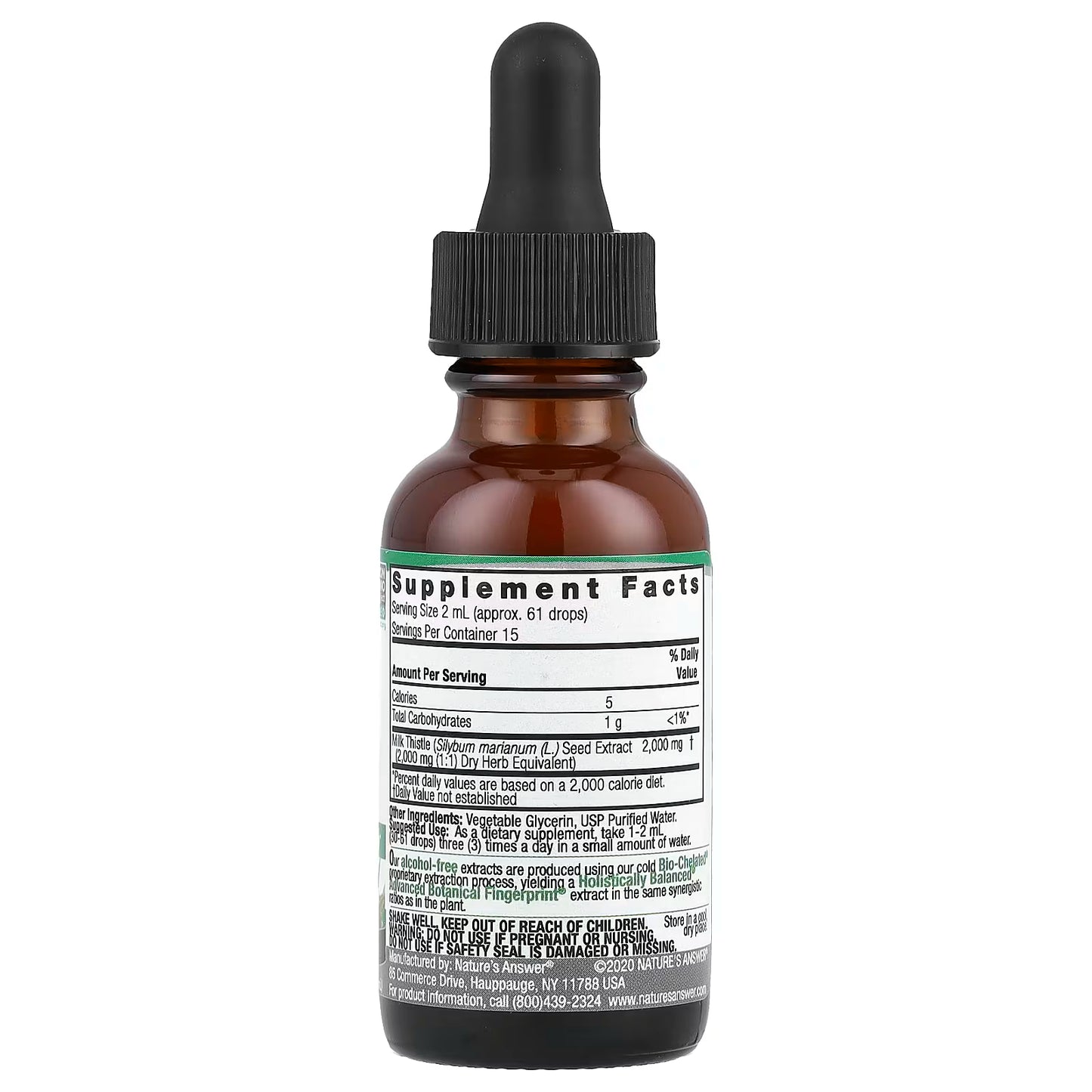 Nature's Answer Milk Thistle Alcohol Free 30ml