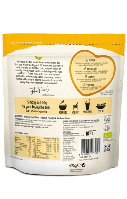Linwoods Flax Sunflower Pumpkin Powder