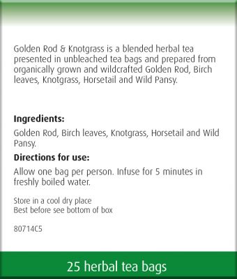 A. Vogel Golden Rod & Knotgrass Teabags 25 bags