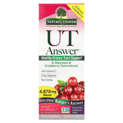 Nature's Answer UT Answer Dmannose And Cranberry 120 ml