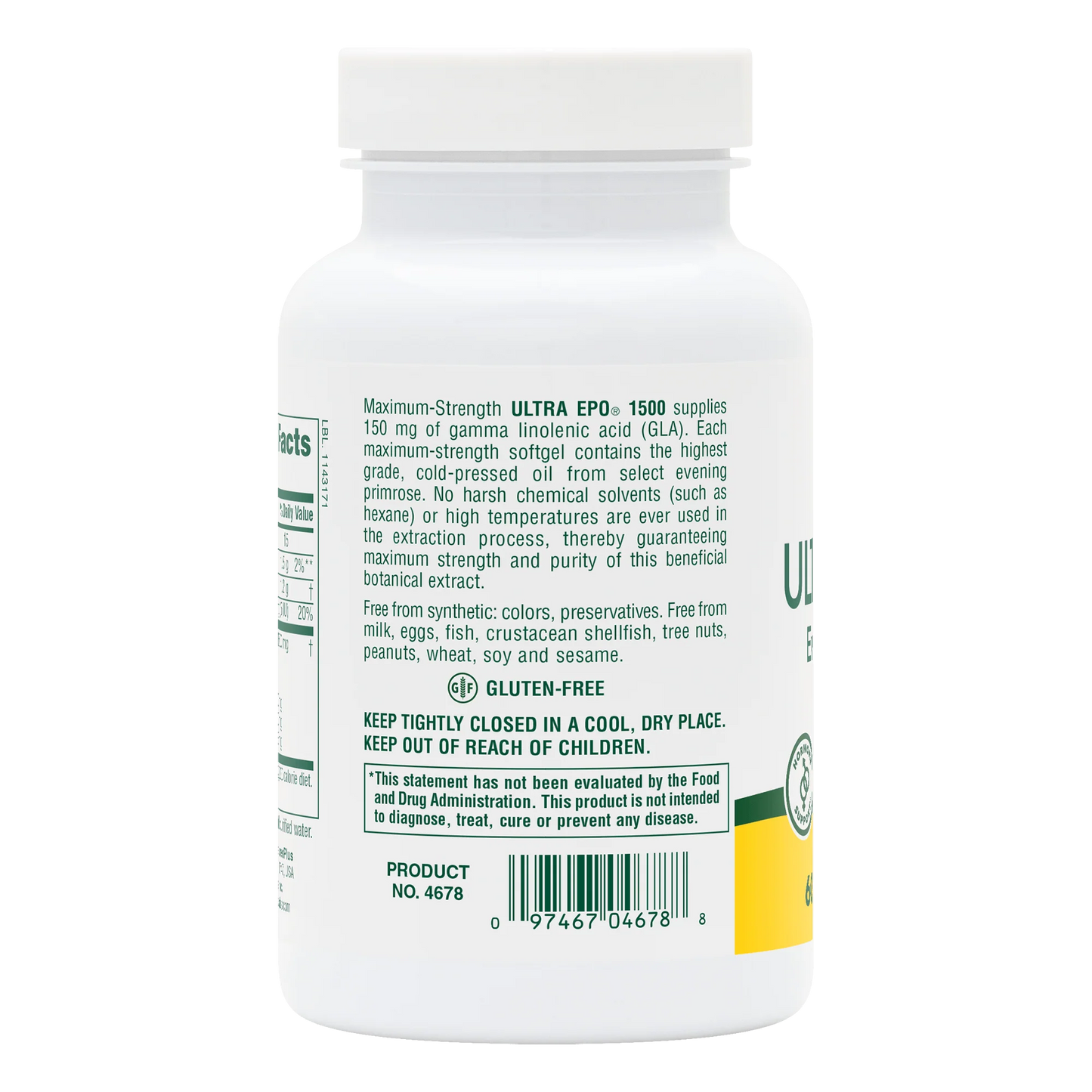 Nature's Plus Ultra E.P.O 1500mg 60Softgels