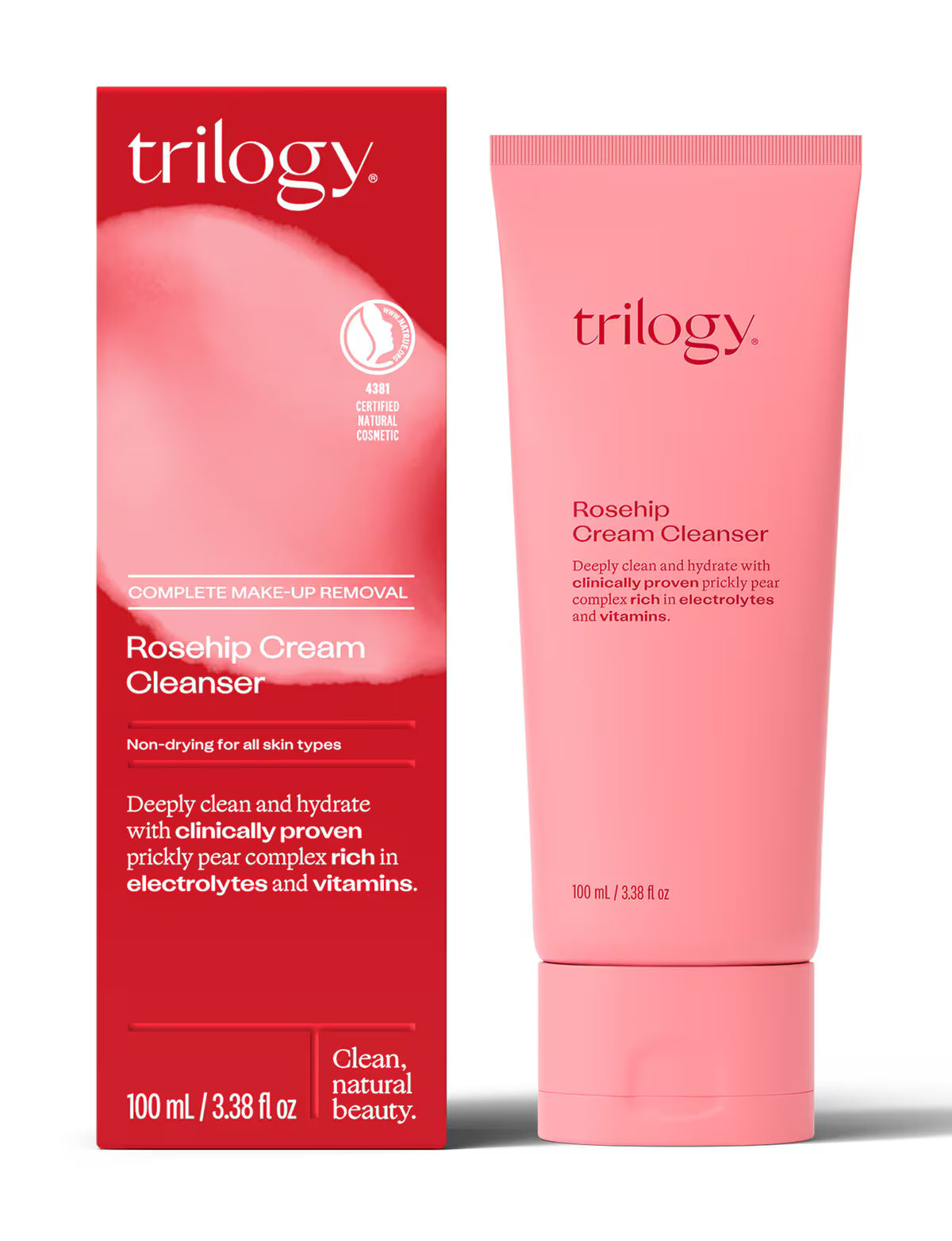 Trilogy Rosehip Cream Cleanser (100ml)