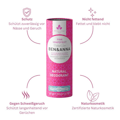 Ben & Anna Pink Grapefruit Deodorant