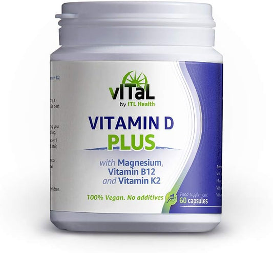 ITL Vitamin D Plus Mag, B12, K2 60caps