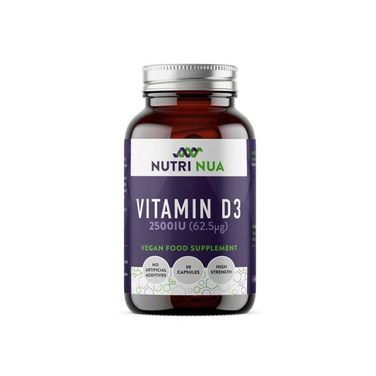 Nutri Nua Vitamin D3 2500iu / 62.5mcg Vegan 30cap