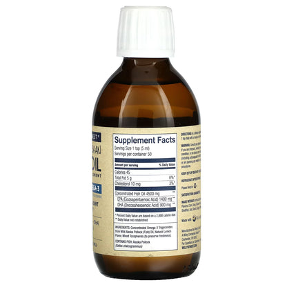 Wild Alaskan Fish Oil - Peak Omega 3 250ml