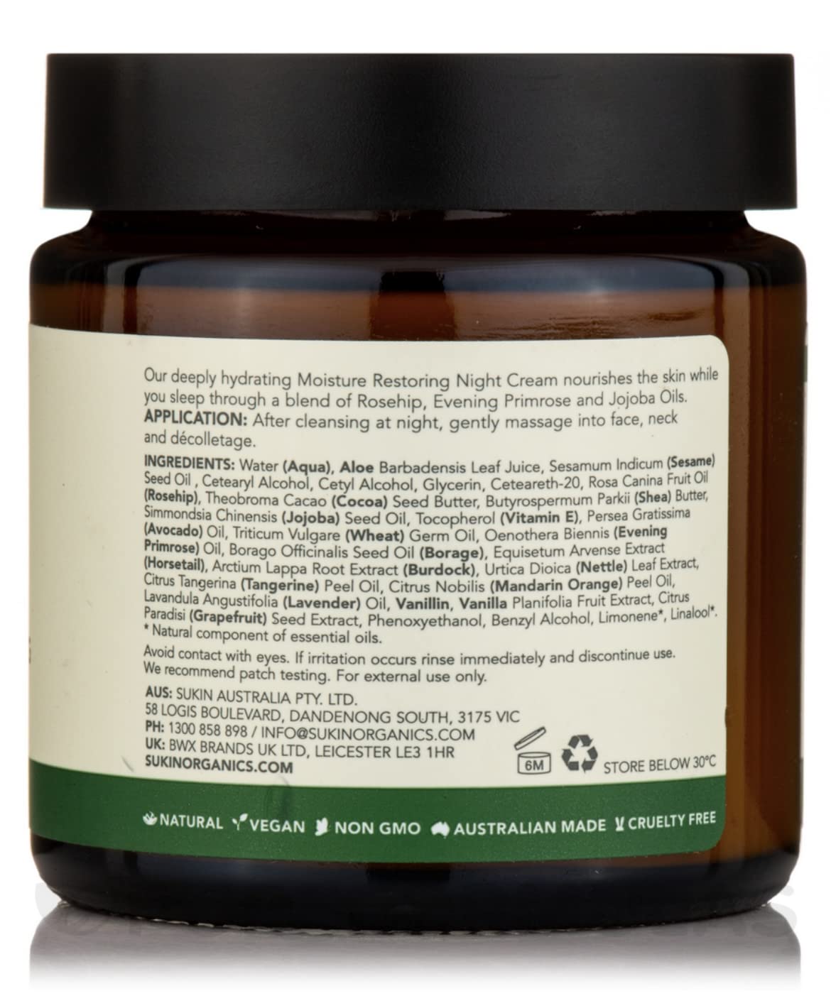 Sukin Moisture Restoring Night Cream 120ml