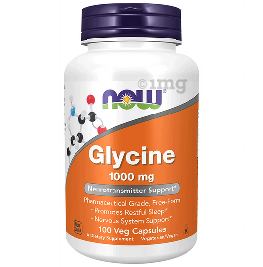 Now Glycine 1000mg Capsules