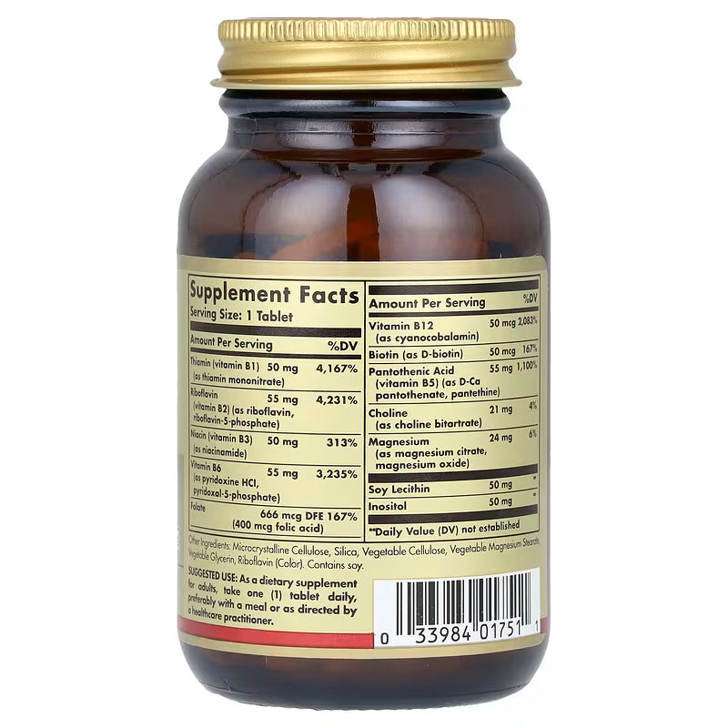Solgar Megasorb Vitamin B-Complex "50" Tabs 100