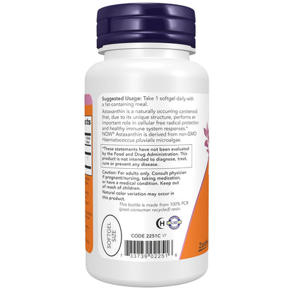 Now Extra Strength Astaxanthin 10mg 60Softgels