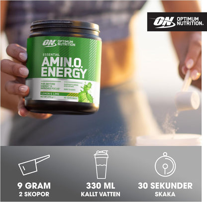 Optimum Nutrition Amino Energy Powder - Lemon & Lime 270g