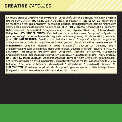 Optimum Nuitrition Creatine 200Capsules