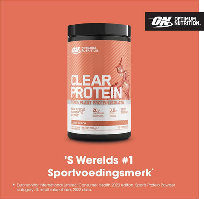 Optimum Nutrition Clear Plant Protein Isolate Peach 280g