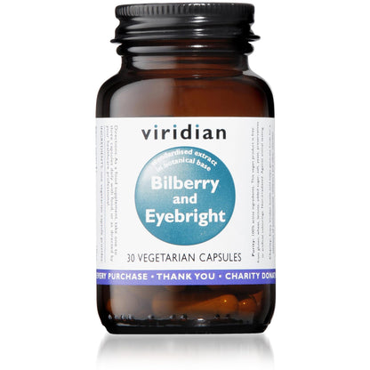 Viridian Bilberry & Eyebright Extract 30 Capsules
