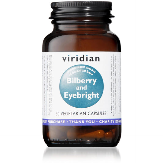 Viridian Bilberry & Eyebright Extract 30 Capsules