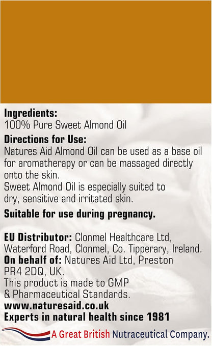 Natures Aid Sweet Almond Oil